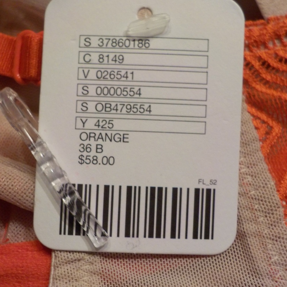 💕SOLD💕 FP 36B NWT Heatbeats Underwire Orange - Picture 5 of 8